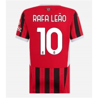 Dámy Fotbalový dres AC Milan Rafael Leao #10 2024-25 Domácí Krátký Rukáv